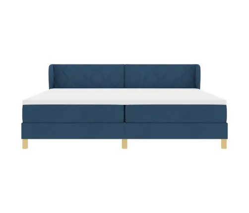 Kastē Iebūvēta Gulta Ar Matraci Krēms 90X200 Cm Audums Komplektā 6 Vidaxl