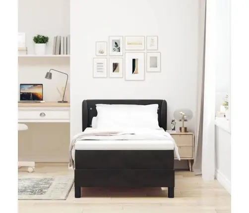 Karbi Vedrumadrats Madratsiga Peaga Must 90 X 190 Cm Samet