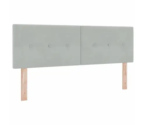 Gultas Rāmis Ar Matraci Gaiši Pelēks 160X200 Cm Akrils Vidaxl