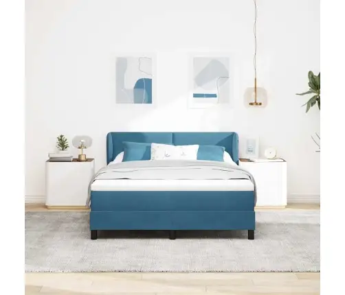 Karbi Vedrumadrats Madratsiga Tumesinine 160 X 200 Cm Samet