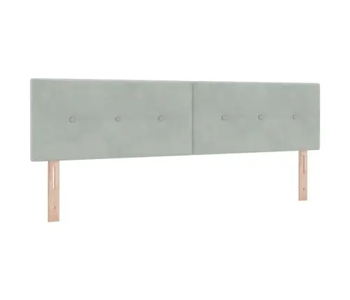 Gulta Ar Atsperēm Un Matraci Tumši Pelēka 80X200 Cm Samts Vidaxl