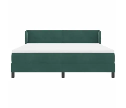 Gulta Ar Atsperēm Un Matraci Tumši Pelēka 80X200 Cm Samts Vidaxl