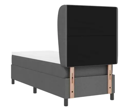 Gultas Rāmja Matracis Tumši Pelēkā Krāsā, 80 X 200 Cm, Audums Vidaxl