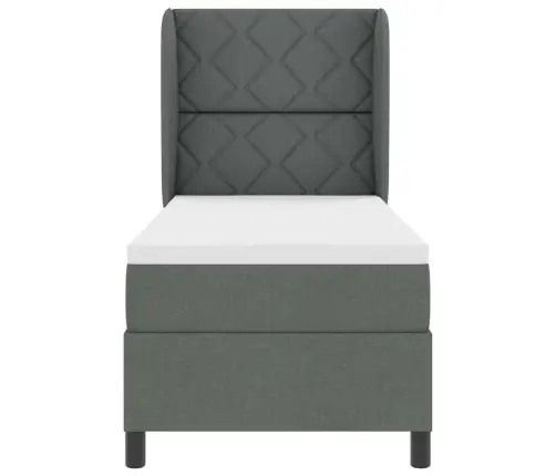 Gultas Rāmja Matracis Tumši Pelēkā Krāsā, 80 X 200 Cm, Audums Vidaxl