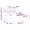 Box Spring Gulta Ar Matraci - Tumši Brūna, 180X200 Cm, Audums Vidaxl