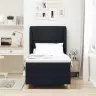 Gultas Ritentiņš Ar Matrači Melnā Krāsā 100X200 Cm Audums Vidaxl Gultas Ritentiņš Ar Matrači Melnā Krāsā 100X200 Cm Audums Vidaxl