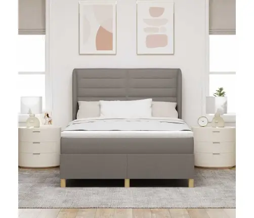 Voodi Vedrudega Ja Madratsiga Tumehall 90X190 Cm Kangas Kangas