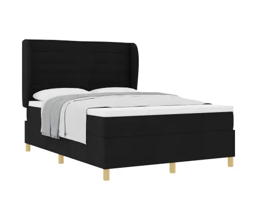 Gulta Ar Matraci Tumši Pelēks 90X190 Cm Audums Ar Matraci Melna Vidaxl