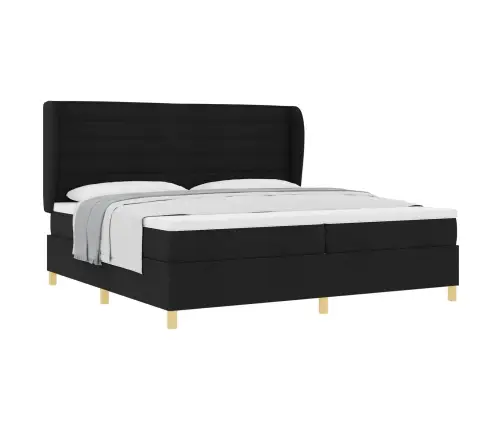 Gulta Ar Matraci Tumši Pelēks 90X190 Cm Audums Ar Matraci Melna Vidaxl