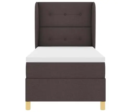 Voodi Vedrudega Ja Madratsiga Tumehall 90X190 Cm Kangas Kangas