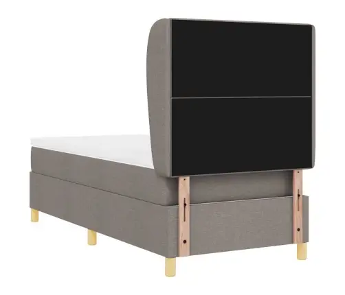 Voodi Vedrudega Ja Madratsiga Tumehall 90X190 Cm Kangas Kangas