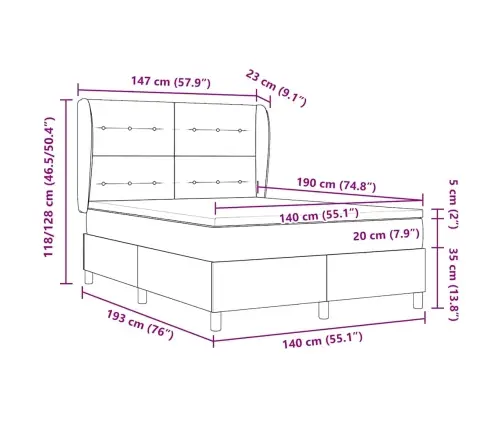 Voodi Vedrudega Ja Madratsiga Tumehall 90X190 Cm Kangas Must