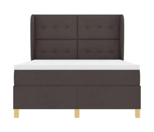 Voodi Vedrudega Ja Madratsiga Tumehall 90X190 Cm Kangas Kangas