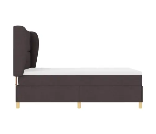 Voodi Vedrudega Ja Madratsiga Tumehall 90X190 Cm Kangas Kangas