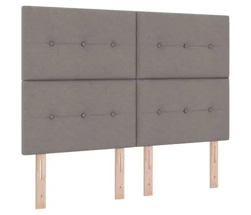 Gulta Ar Matraci Tumši Pelēks 90X190 Cm Audums Pelēkbrūna Vidaxl