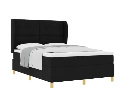 Gulta Ar Matraci Tumši Pelēks 90X190 Cm Audums Ar Matraci Melna Vidaxl