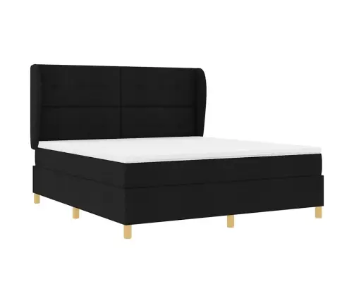 Gulta Ar Matraci Tumši Pelēks 90X190 Cm Audums Ar Matraci Melna Vidaxl