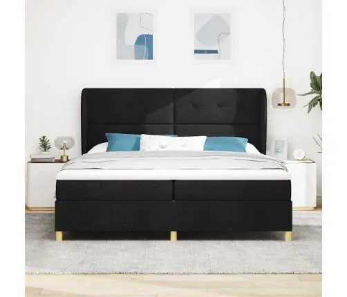 Gulta Ar Matraci Tumši Pelēks 90X190 Cm Audums Ar Matraci Melna Vidaxl