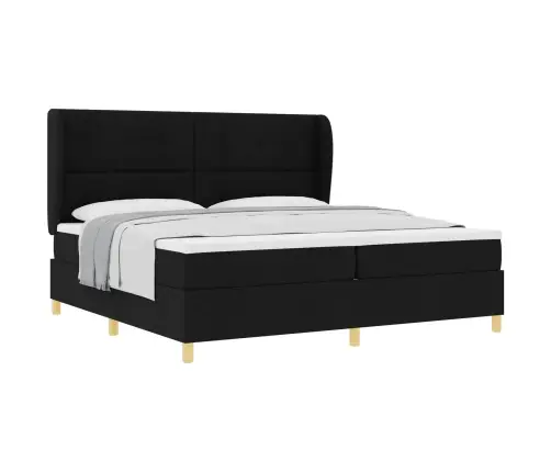 Gulta Ar Matraci Tumši Pelēks 90X190 Cm Audums Ar Matraci Melna Vidaxl
