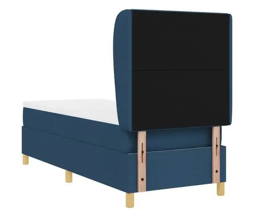 Lova Su Spyruokliniu Čiužiniu Tamsiai Pilkos Spalvos 90X190 Cm