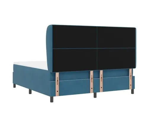 Karbi Vedrumadrats Madratsiga Tumesinine 200 X 180 Cm Polüester