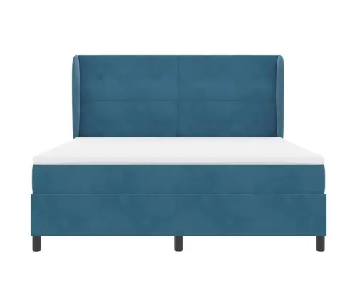 Karbi Vedrumadrats Madratsiga Tumesinine 200 X 180 Cm Polüester