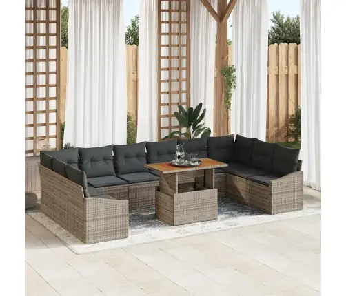 Sodo Valgomojo Komplektas 11 Pcs Pilka Ir Ruda 100 X 55 X 73 Cm Sodo Valgomojo Komplektas 11 Pcs Pilka Ir Ruda 100 X 55 X 73 Cm