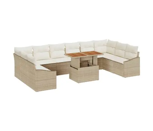 Aia Söögilaudade Komplekt 11 Pcs Beez Ja Koor 100 X 55 X 73 Cm