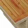 Aia Söögilaudade Komplekt 7 Pcs Beež Ja Hall 100 X 55 X 73 Cm