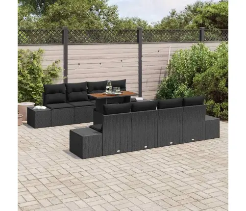 9 Daļu Dārza Galdiņš Ar Spilveniem Vidaxl