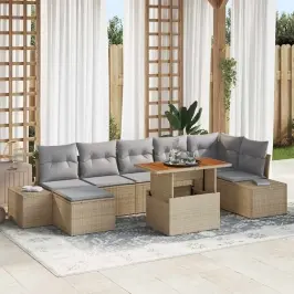 Aia Diivanikomplekt Padjaga 8 Pcs Beež Ja Hall