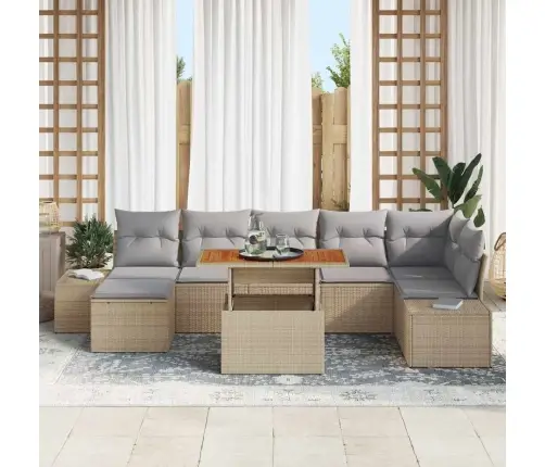 Aia Diivanikomplekt Padjaga 8 Pcs Beež Ja Hall