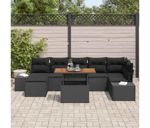 Aia Diivanikomplekt Padjaga 8 Pcs Must Ja Pruun