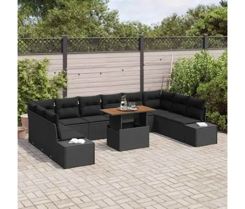 Aia Diivanikomplekt 11 Pcs Must Ja Pruun 100 X 55 X 73 Cm