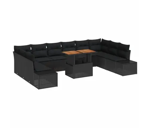 Aia Diivanikomplekt 11 Pcs Must Ja Pruun 100 X 55 X 73 Cm