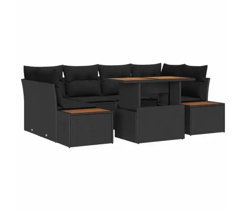 Aia Söögilaudade Komplekt Padjaga Padjaga 9 Pcs Must Ja Pruun