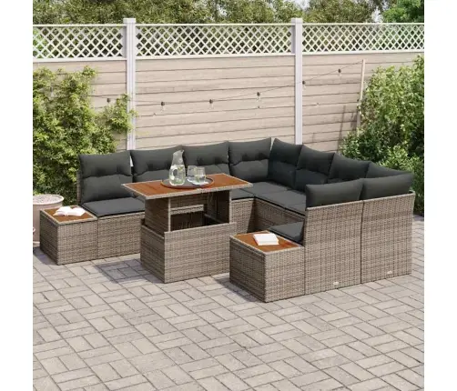 Aia Söögilaudade Komplekt Padjaga Padjaga 9 Pcs Hall Ja Pruun