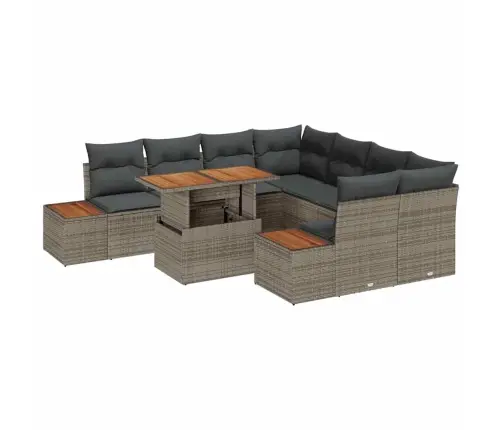 Aia Söögilaudade Komplekt Padjaga Padjaga 9 Pcs Hall Ja Pruun