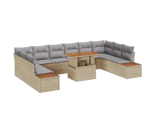 Aia Söögilaudade Komplekt Padjaga Padjaga 11 Pcs Beež Ja Hall