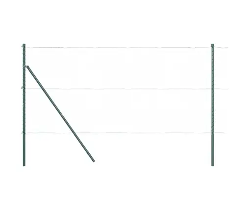 Žoga Stabi 52 Gabali Zaļi Ø32 Mm 200 Cm Galvanizēts Tērauds Vidaxl