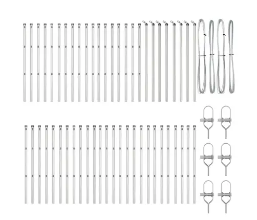 Tvorelės Stulpas 52 Pcs Pilka 3,2 X 3,2 X 100 Cm