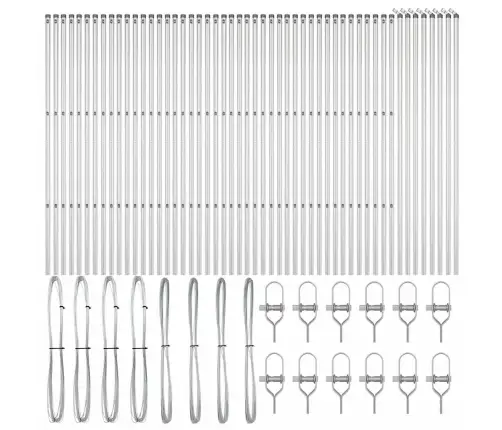 Tvorelės Stulpas 52 Pcs Pilka 3,2 X 3,2 X 190 Cm