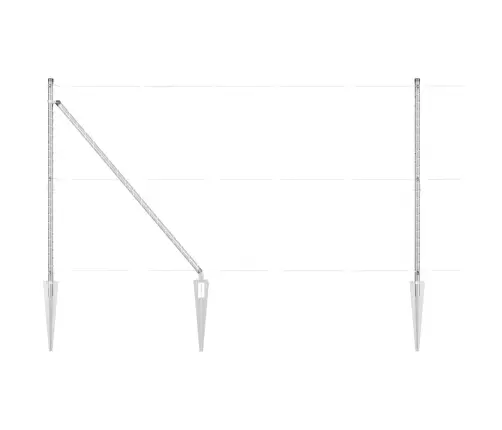 Tvorelės Stulpas 52 Pcs Pilka 3,2 X 3,2 X 140 Cm