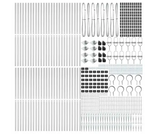 Tvorelės Stulpas Kita 52 Pcs Pilka 3,2 X 3,2 X 180 Cm Plienas