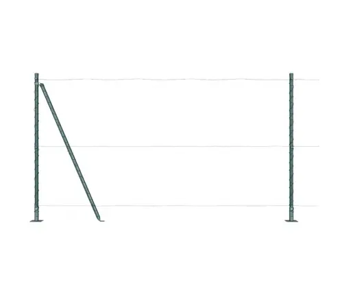 Žoga Stabi Ar Pamata Plāksnēm 52 Gab Ø32Mm 68,5Cm Cinkots Tērauds Vidaxl