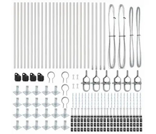 Tvorelės Stulpas 26 Pcs Pilka 3,2 X 3,2 X 70 Cm