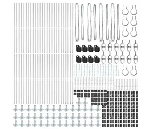Tvorelės Stulpas 52 Pcs Pilka 3,2 X 3,2 X 130 Cm