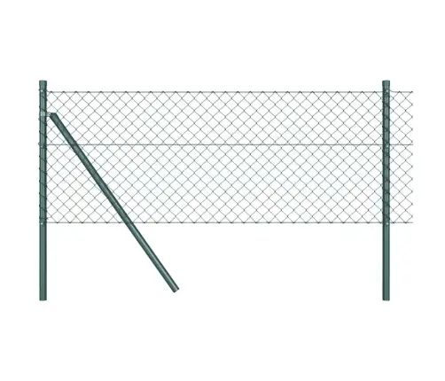 Žoga Stabu Komplekts Zaļa 0.6 X 10 M Cinkots Tērauds Vidaxl