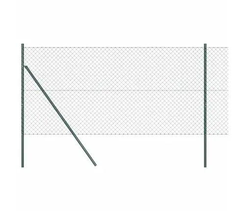 Žoga Stabu Komplekts Zaļa 1.4 X 10 M Cinkots Tērauds Vidaxl