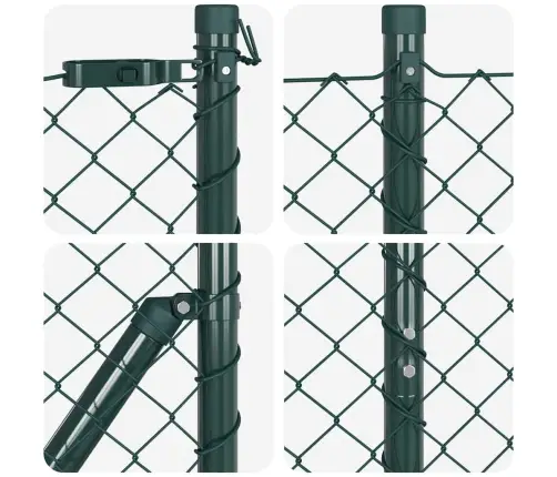 Aiapost Roheline 10 X 1,5 M (40 X 40 Mm Mesh) Terased Ja Pvc